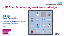 HEE Star: Accelerating workforce redesign: HEE Star Value Proposition: A report to Health Education England by Economics By Design